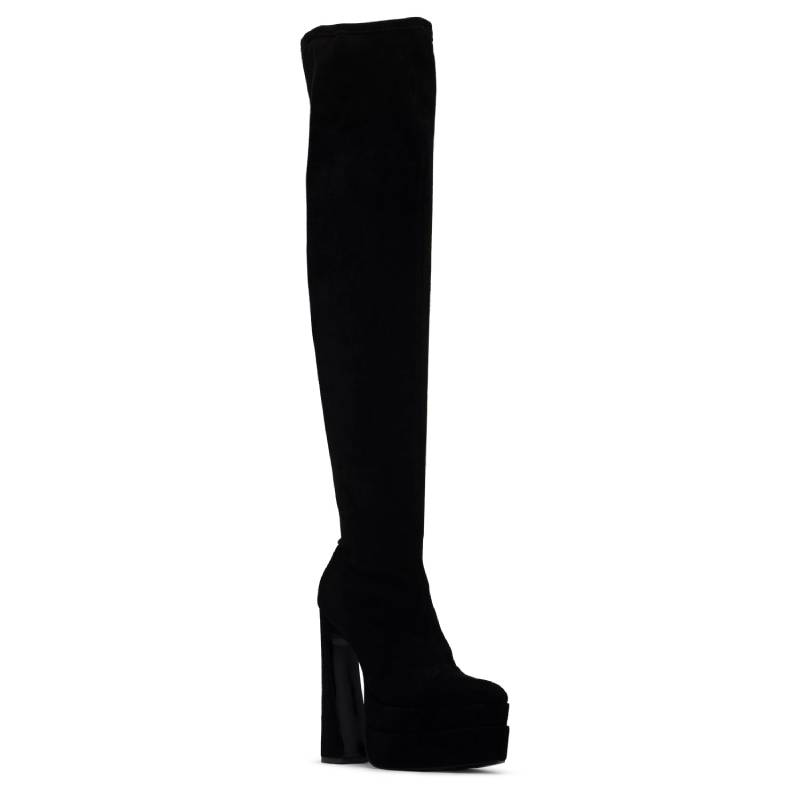 Botas de tacón de bloque Mistti para mujer de D'Amelio (talla 6,5) - Negro