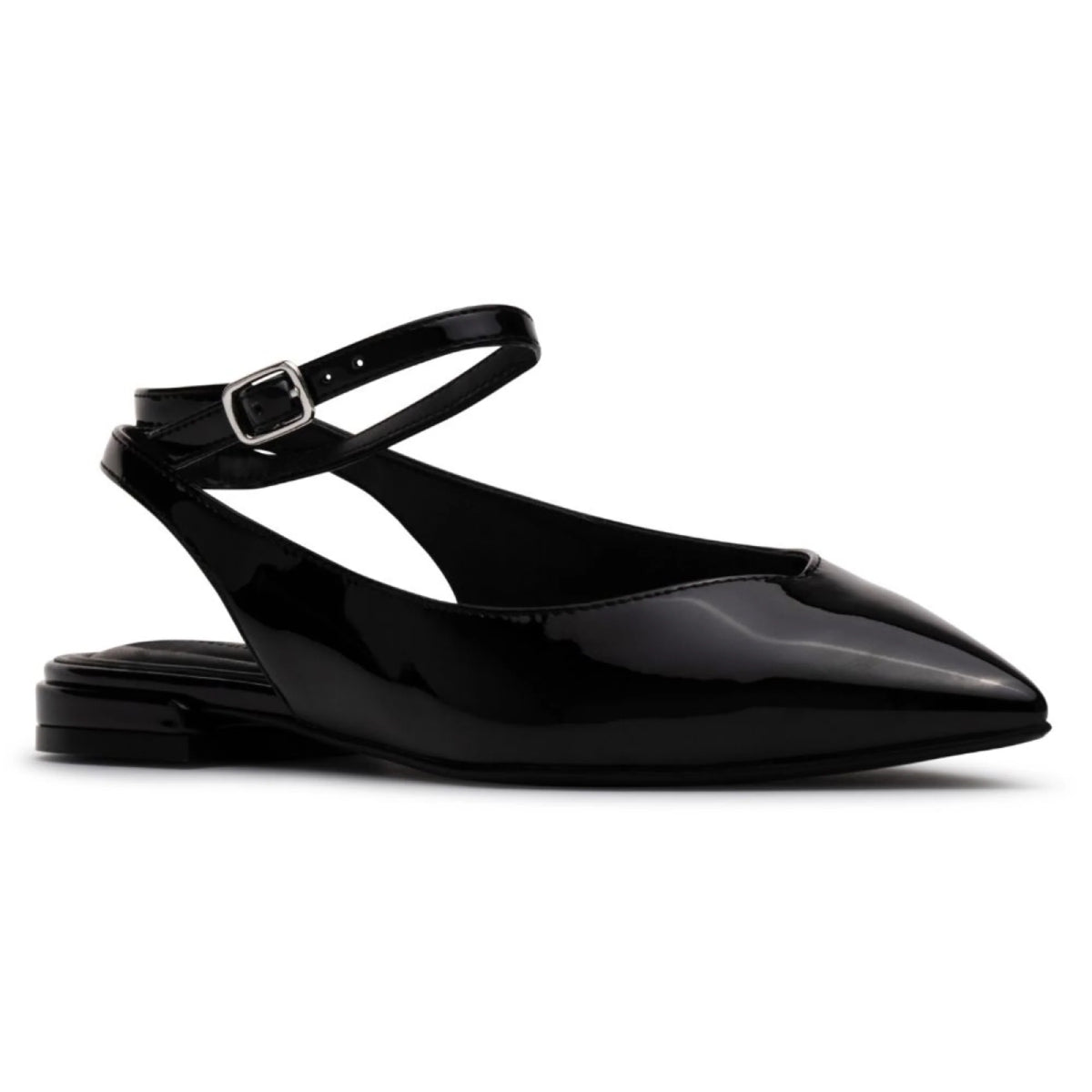 D'Amelio - Zapatos planos con tira trasera Siana para mujer (talla 6,5) - Negro