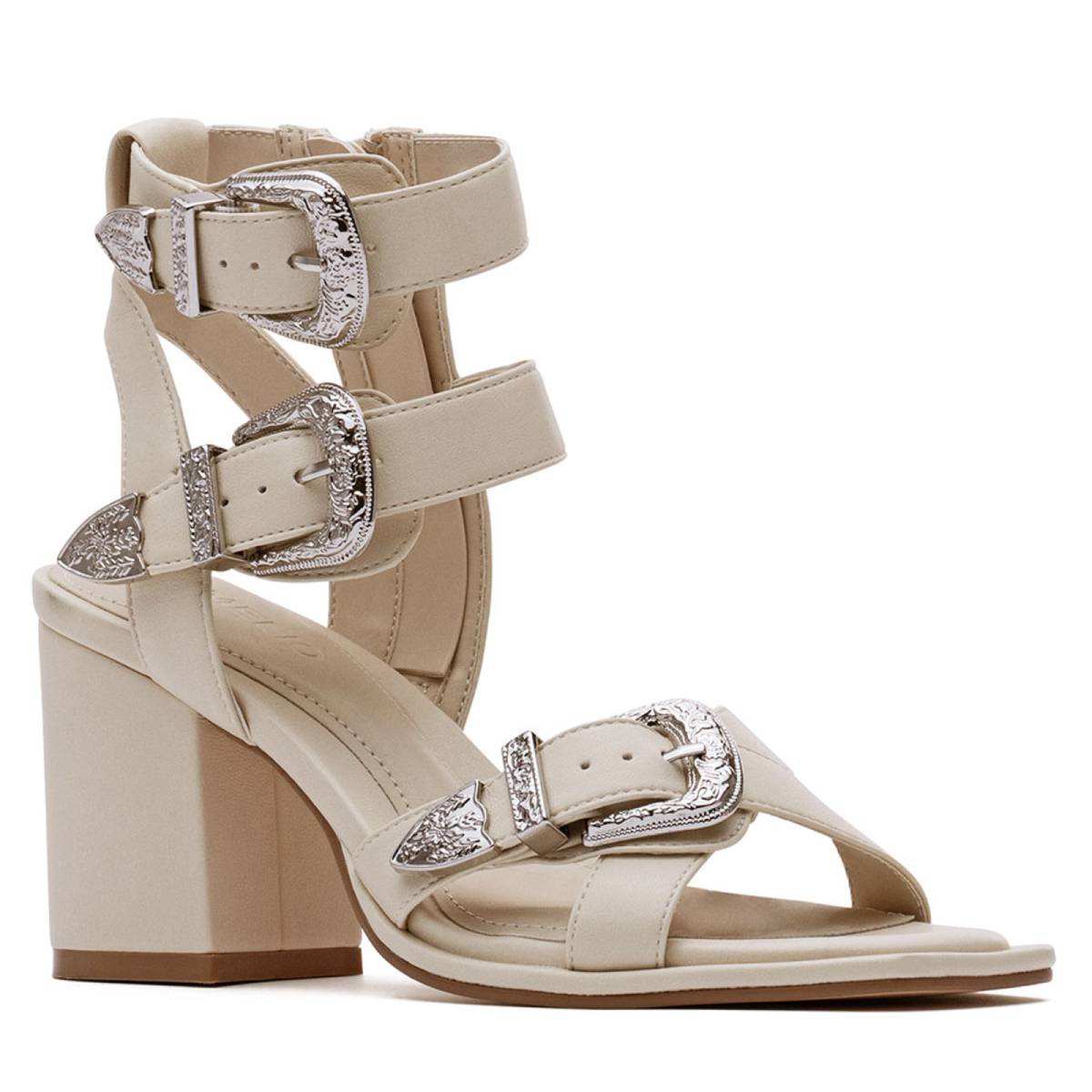 D'Amelio Women's Imella Block Heel Sandal (Size 6.5) - Chalk