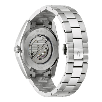 Reloj de pulsera de acero inoxidable para hombre Bulova Surveyor de 42 mm con esfera azul