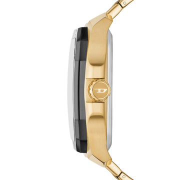 Diesel Flayed Men's 47mm Automatic Stainless Steel Bracelet Watch - Black/Gold