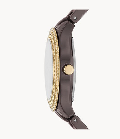 Reloj de pulsera Fossil Stella para mujer de 30 mm en color marrón