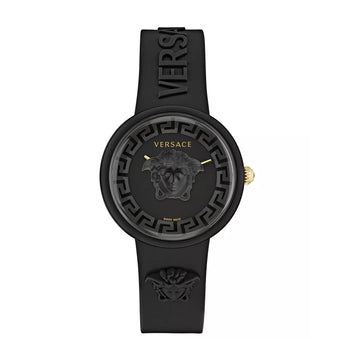 Versace Medusa Women's 39mm Quartz Silicone Strap Watch