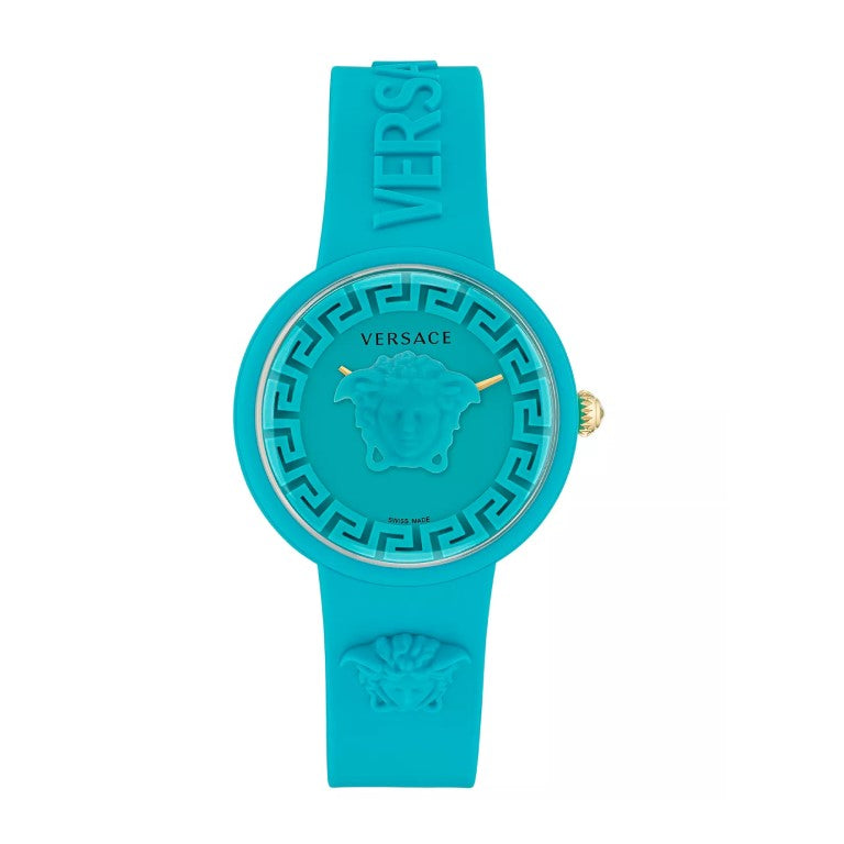 Versace Medusa Women's 39mm Quartz Silicone Strap Watch