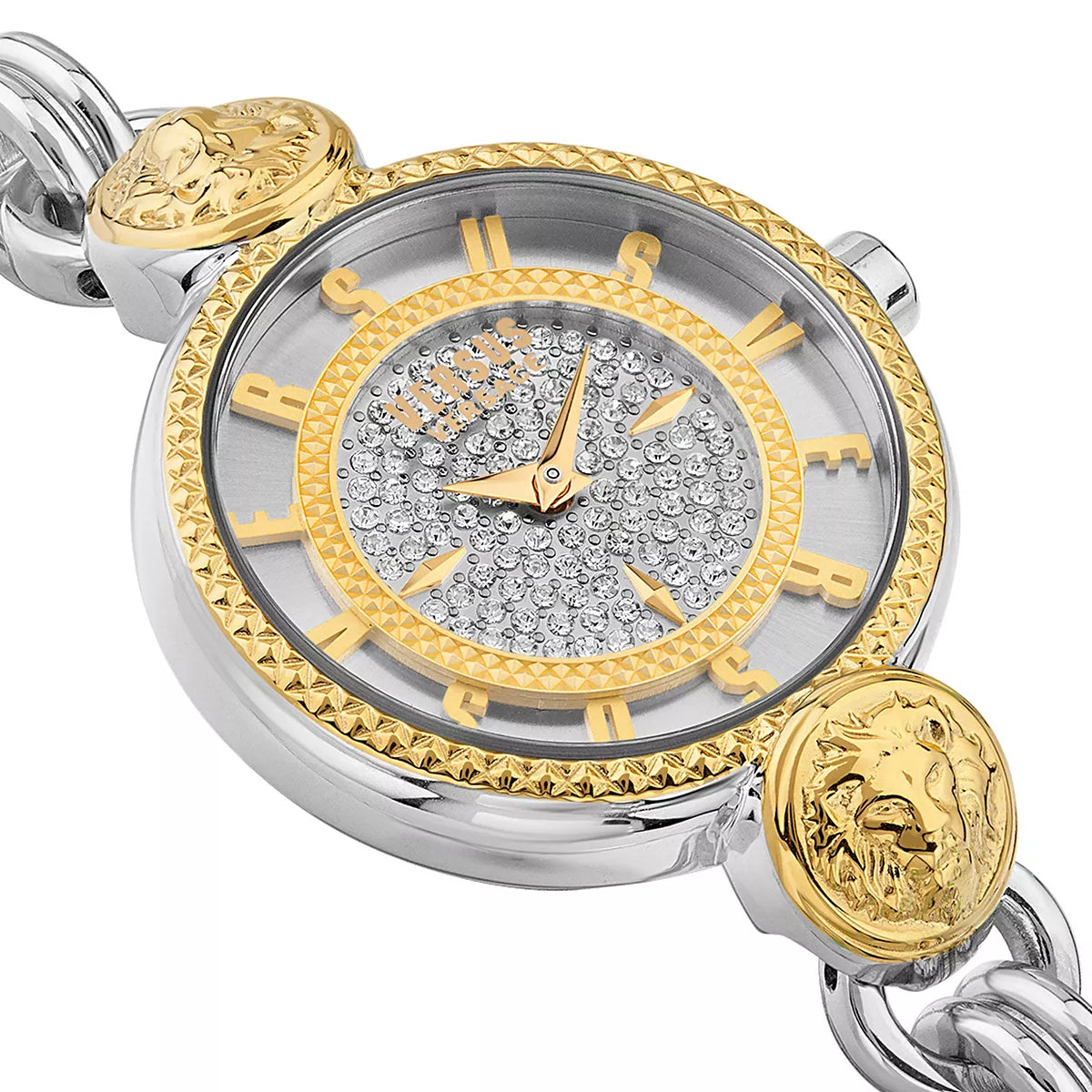 Versus Versace Les Docks Petite Women's 30mm Two-Hand Bracelet Watch - Silver