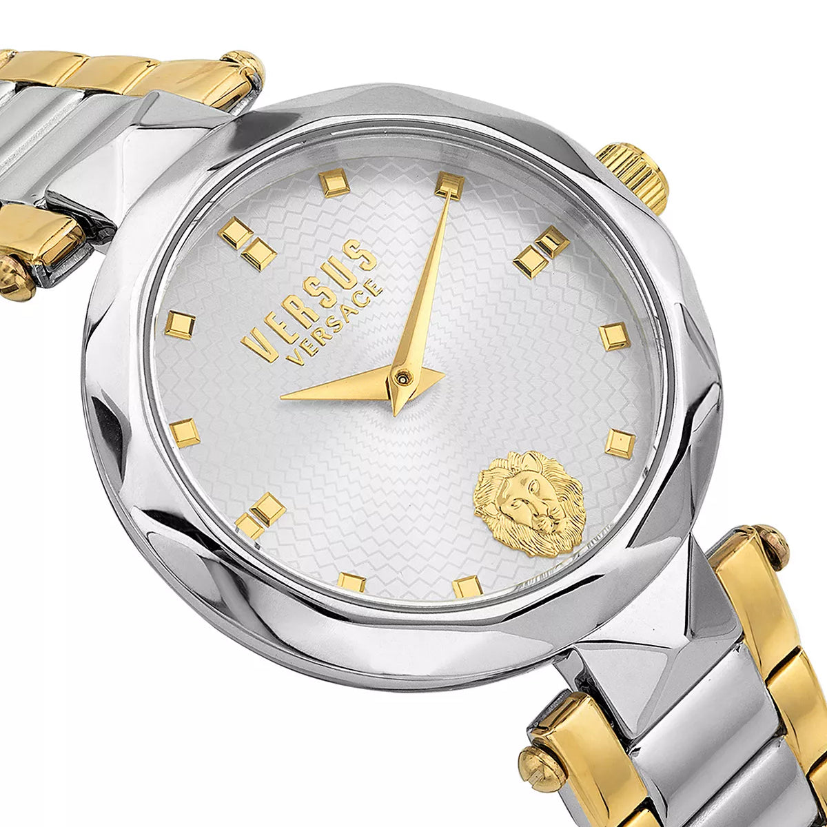 Reloj de pulsera de dos tonos para hombre Versus Versace Covent Garden de 36 mm con esfera plateada