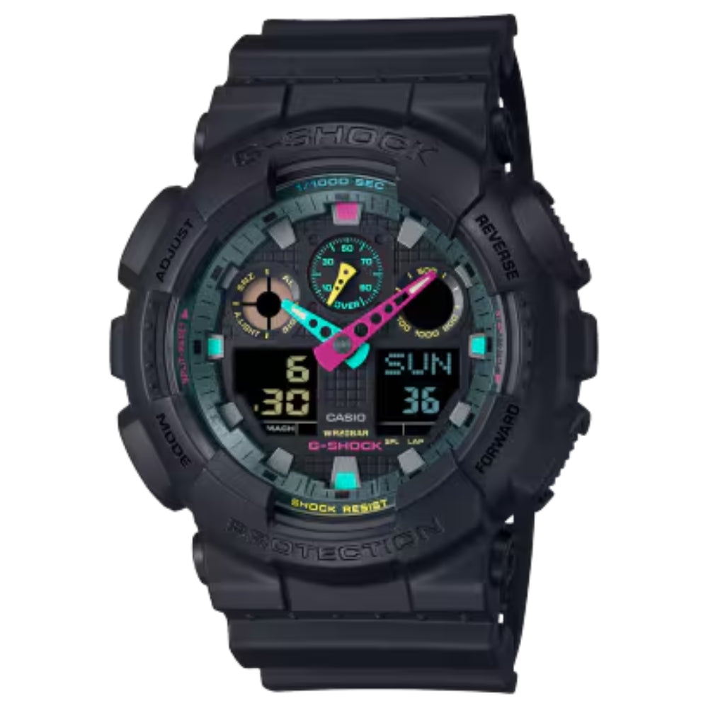 Reloj Casio G-Shock con correa analógica digital de 51,2 mm para hombre, color negro