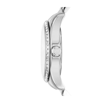 Micheal Kors Lexington Women's Quartz Bracelet Watch Gift Set - White Dial