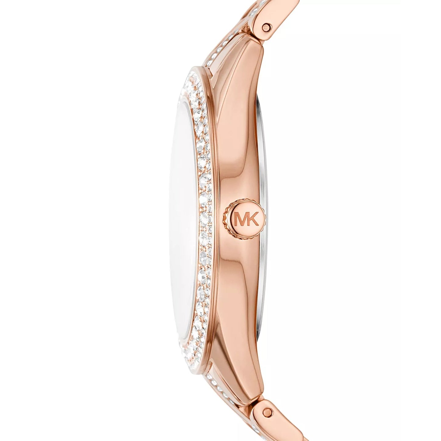 Reloj Michael Kors Harlowe para mujer, con pulsera plateada de tres manecillas de 38 mm y esfera blanca