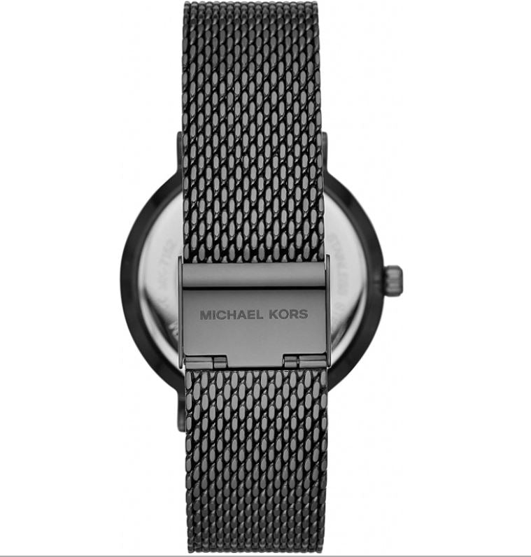 Men's Auden Three-Hand Gunmetal Stainless Steel Mesh Watch 42mm MK7152