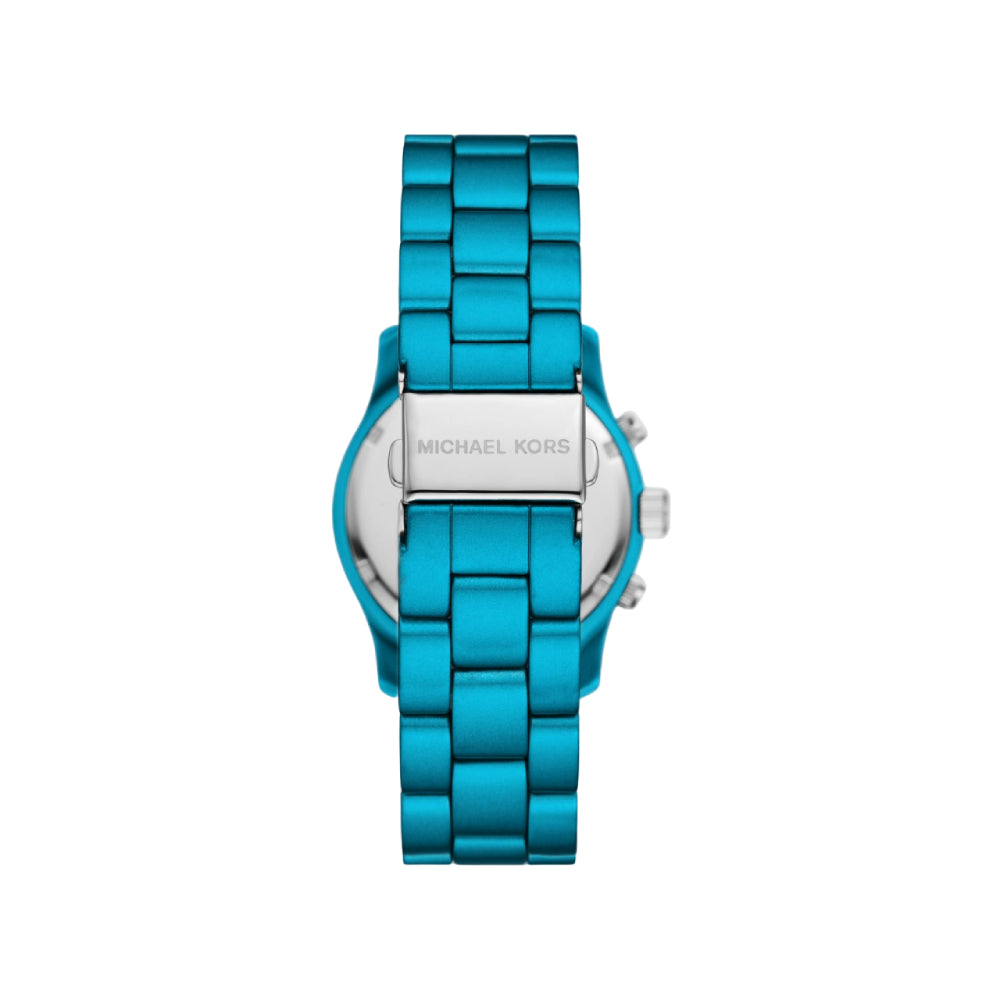 Reloj de pulsera Runway de edición limitada de Michael Kors para mujer de 38 mm, color azul