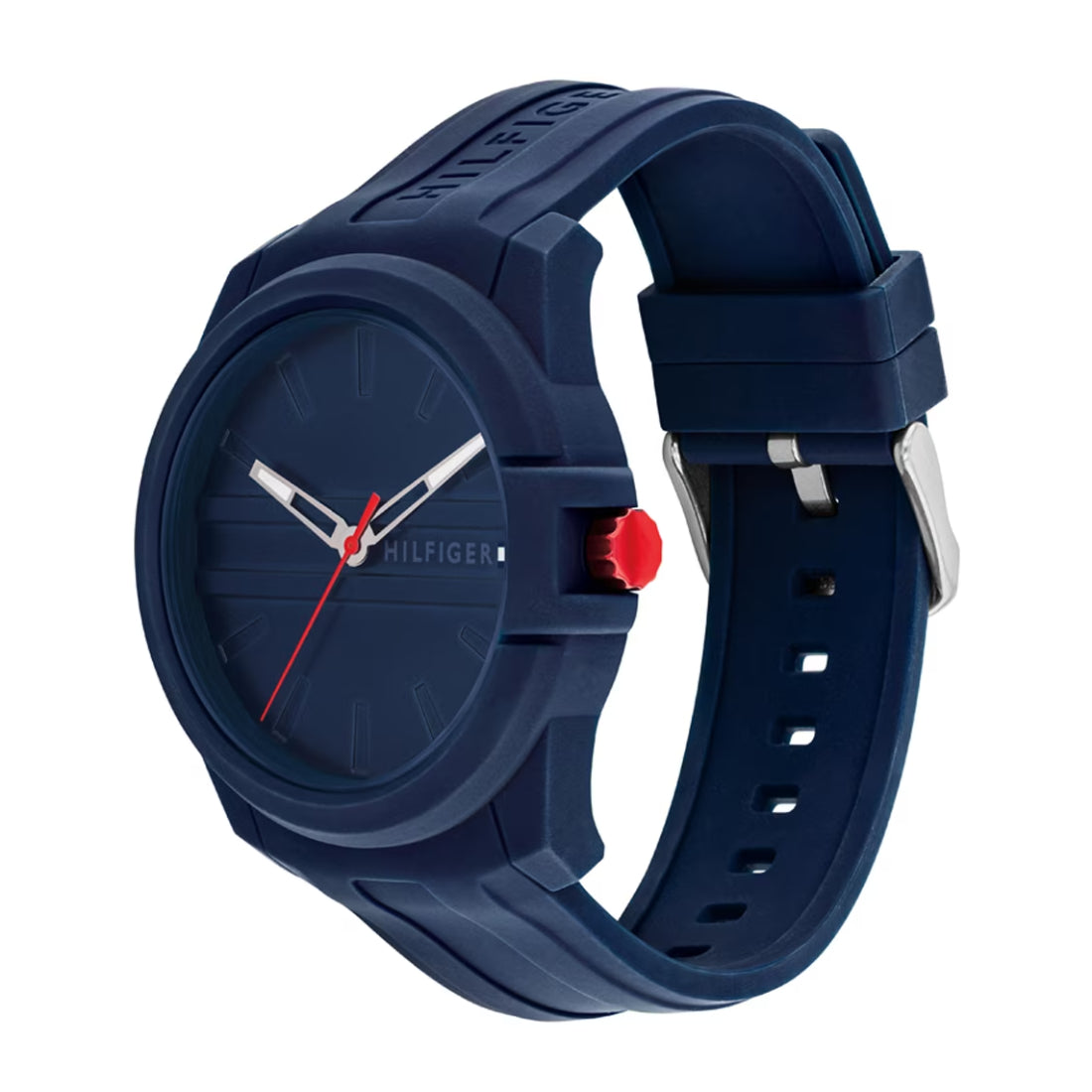 Reloj para hombre Tommy Hilfiger Austin con correa de tres manecillas de 44 mm, color azul