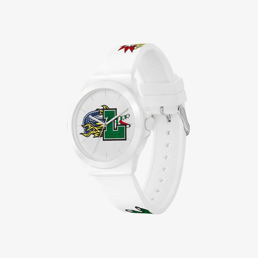 Reloj Lacoste para hombre con correa de cuarzo Neocroc de 42 mm, color blanco