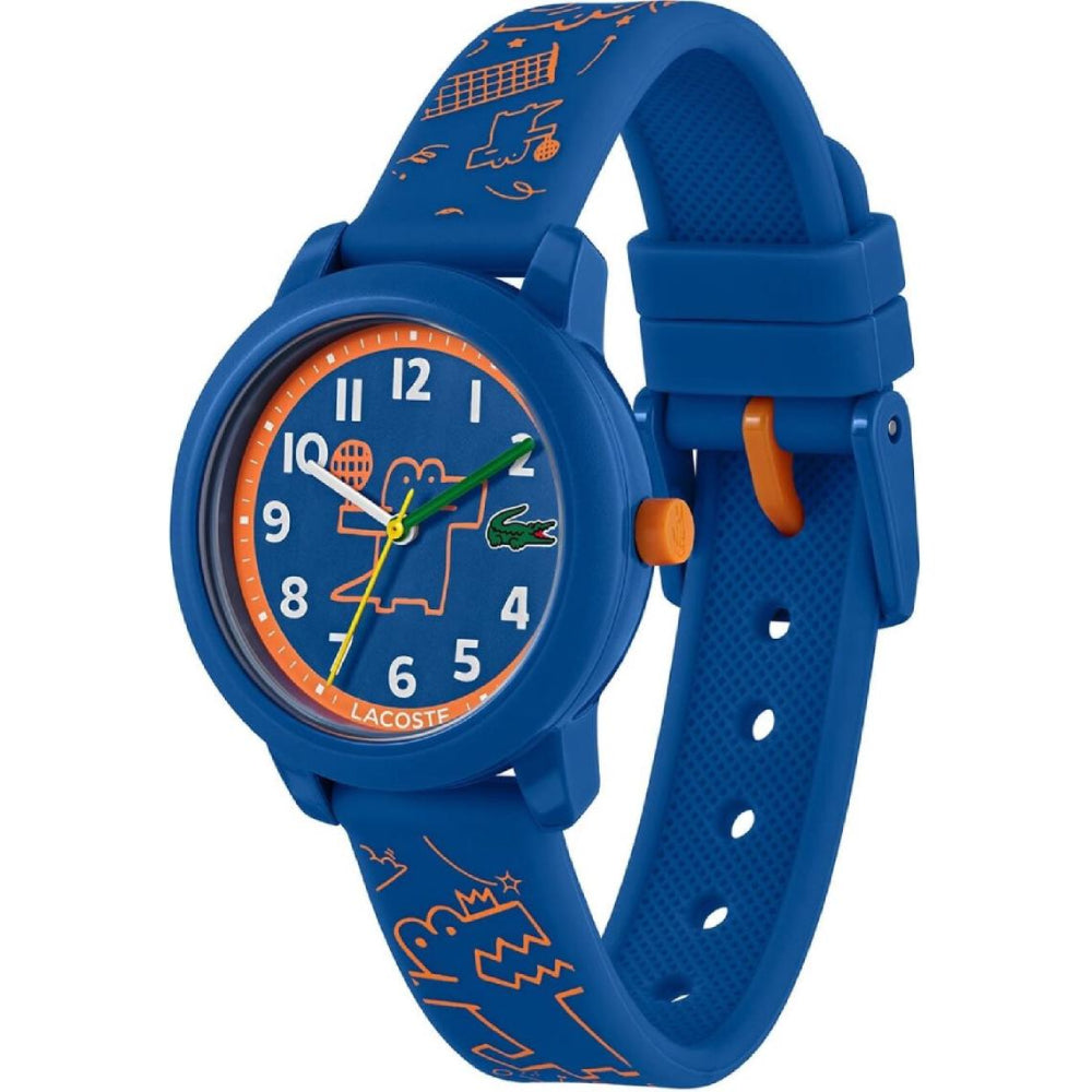 Reloj unisex Lacoste 12.12 para niños con correa de 32 mm, color azul