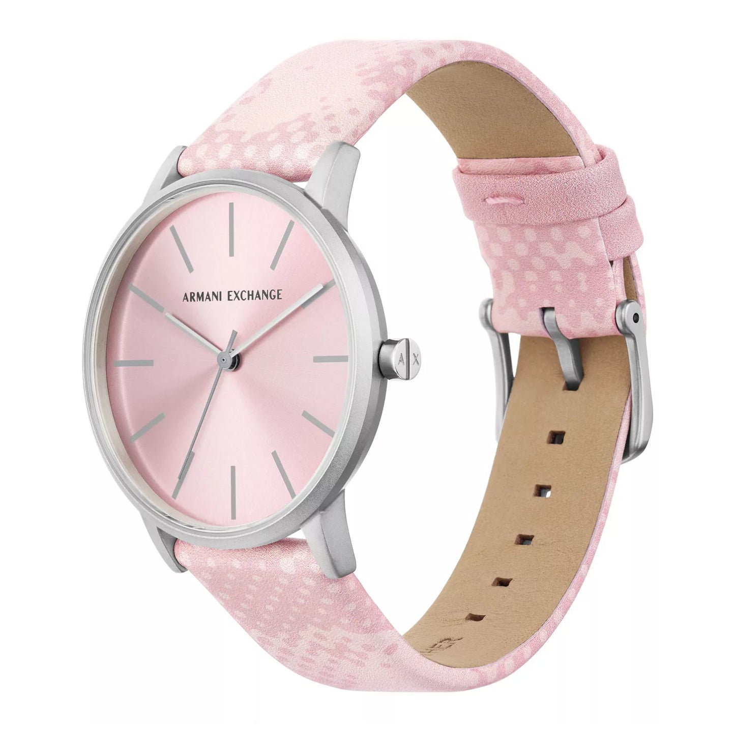 Armani Exchange Women's 36mm Three-Hand Strap Watch - Pink