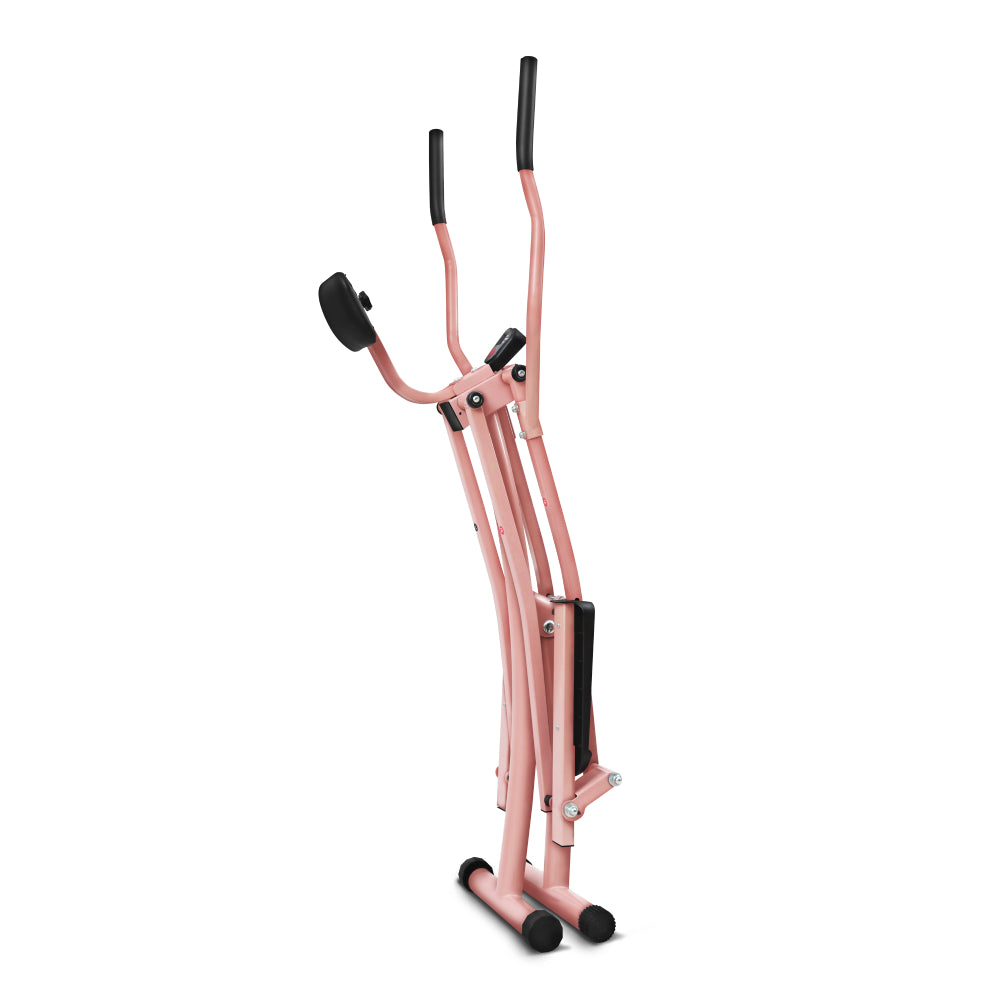 ?Sunny Health & Fitness Air Walk Trainer Glider Exercise Machine - Rose Gold