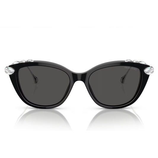 Swarovski Women's SK6010103887 Cat Eye Solid Color Sunglasses