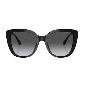 Gafas de sol con degradado de mariposa EA4214U para mujer de Emporio Armani: degradado negro brillante/gris polar