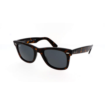 Ray Ban Wayfarer Dark Havana Sunglasses, Bluish Grey