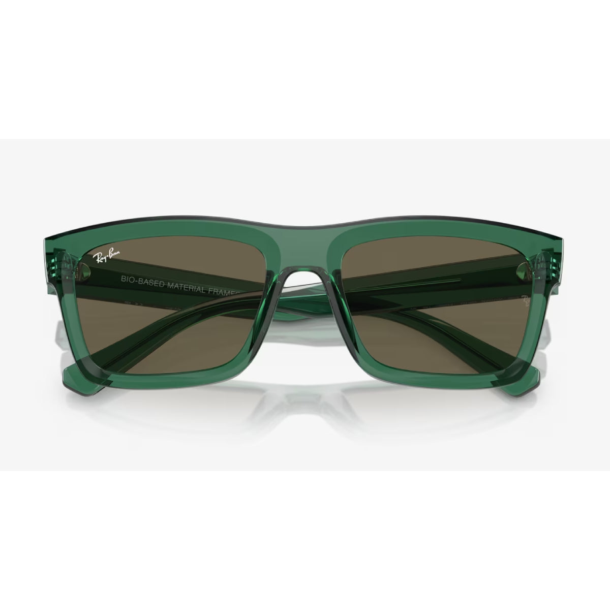 Gafas de sol unisex Ray-Ban Warren Bio-Based RB4396 rectangulares de color liso