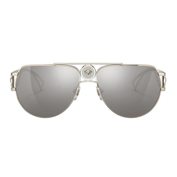 Versace Men's VE2225 Pilot Mirrored Sunglasses