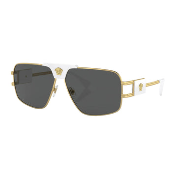 Gafas de sol de color liso con diseño de almohada VE2251 de Versace para hombre