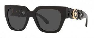 Gafas de sol Versace negras y gris oscuro 