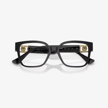 Gafas de sol cuadradas para mujer de Versace, color negro