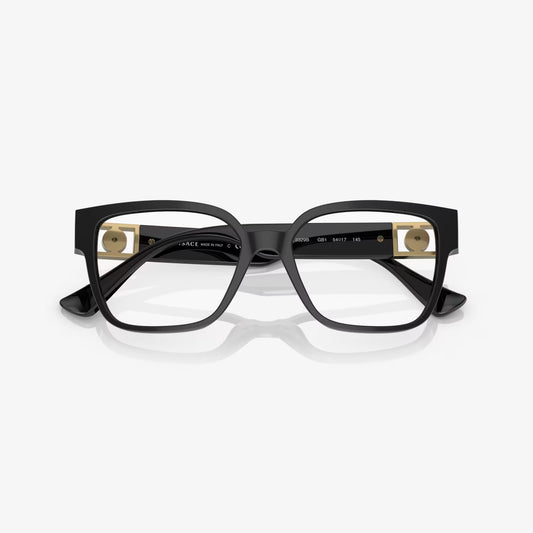 Versace Women's Square Eyeglasses, Black