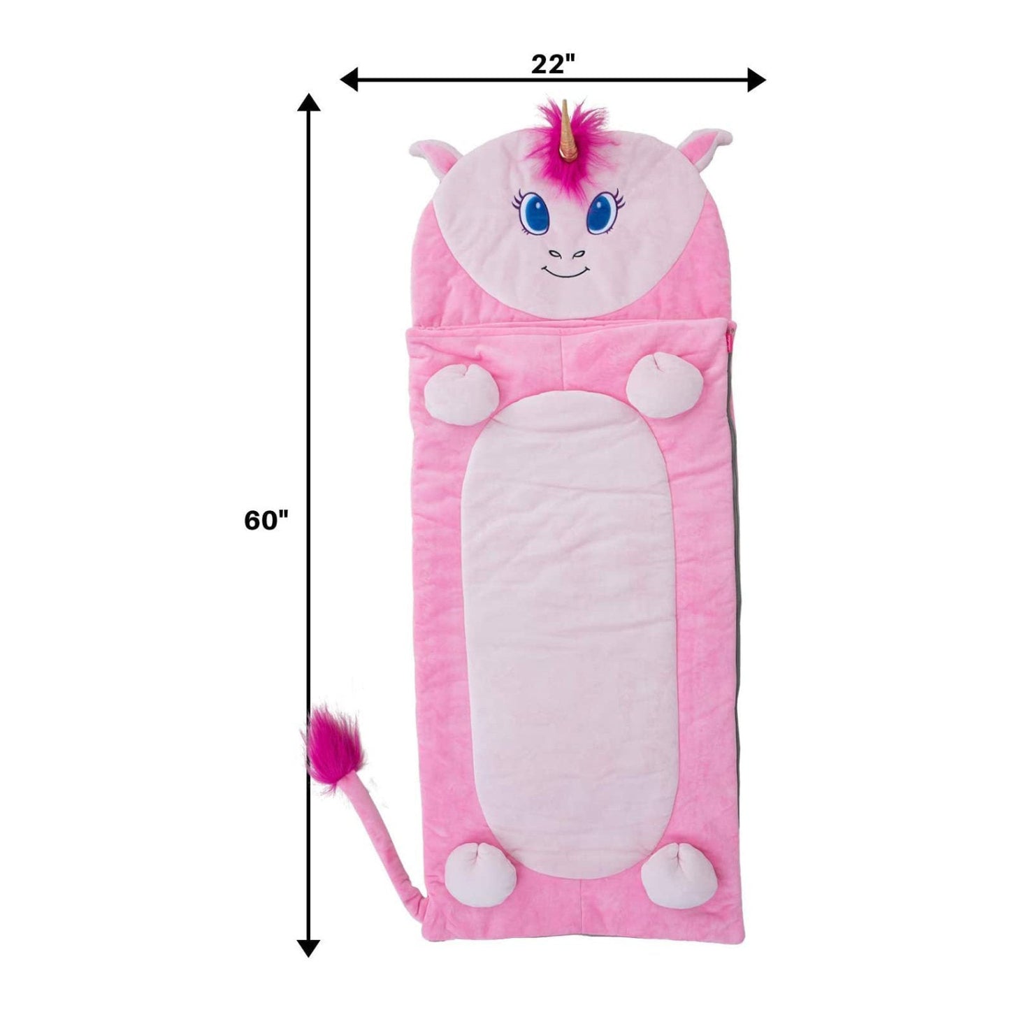 Bixbee 60" Unicorn Sleeping Bag - Pink