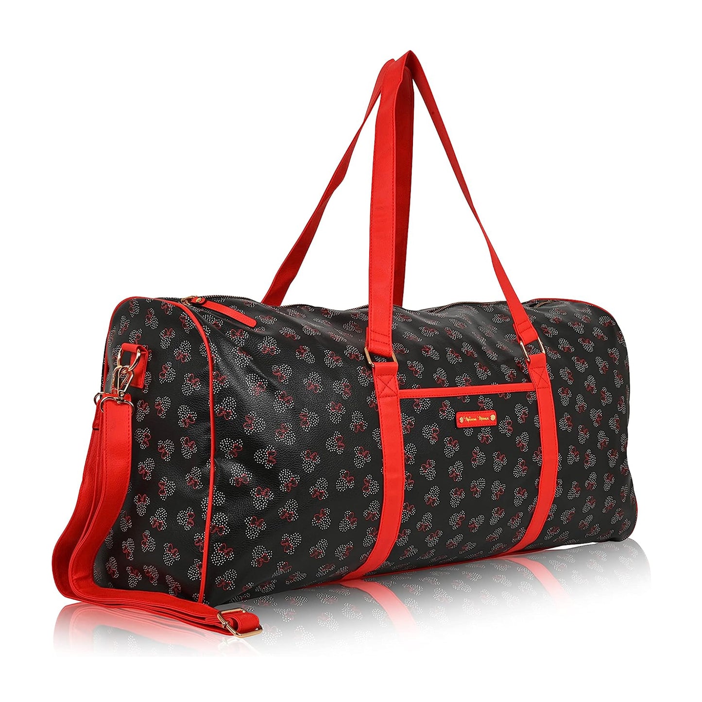 Bolsa de viaje con diseño de Minnie Mouse de Disney, color negro