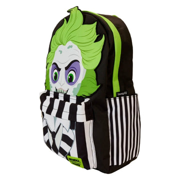 Mochila de nailon de tamaño completo para cosplay de Beetlejuice de Loungefly