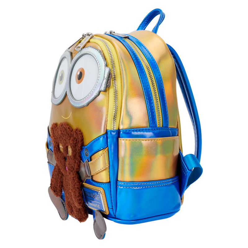 Mochila pequeña iridiscente para cosplay de los Minions Bob de Despicable Me de Loungefly