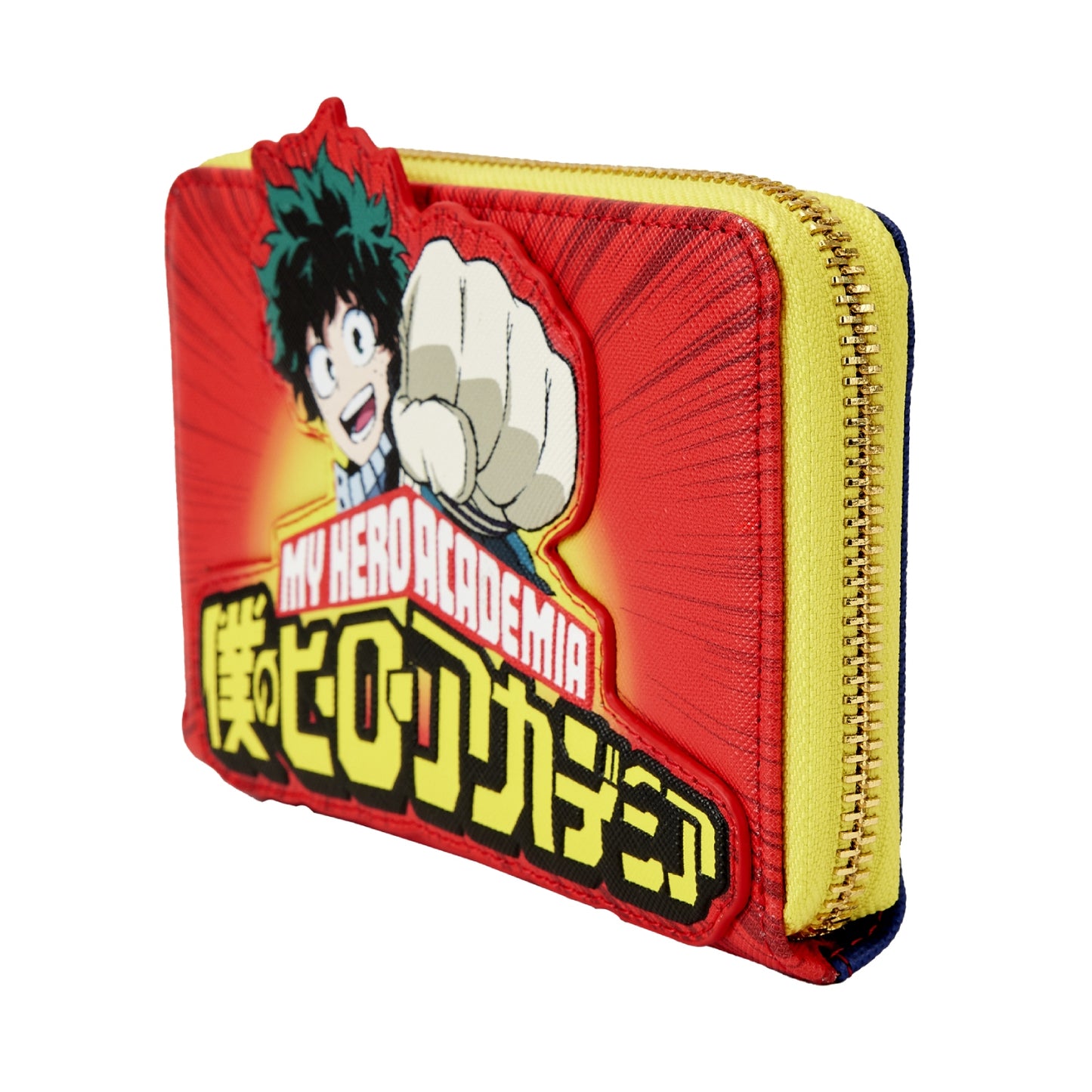 Loungefly 15" My Hero Academia Iizuka Punch Zip Around Wallet in Polyurethane - Multicolor