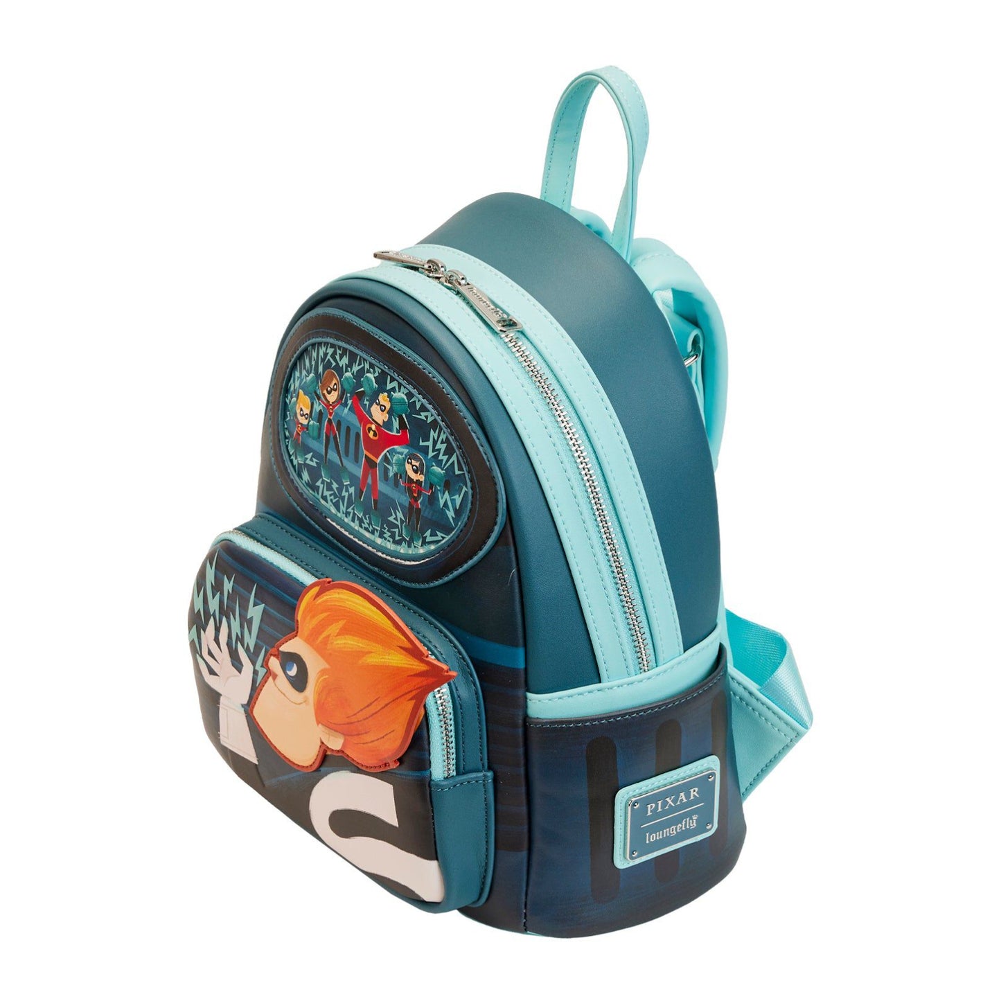 Loungefly Pixar The Incredibles Syndrome Glow Mini Backpack in Polyurethane - Multicolor