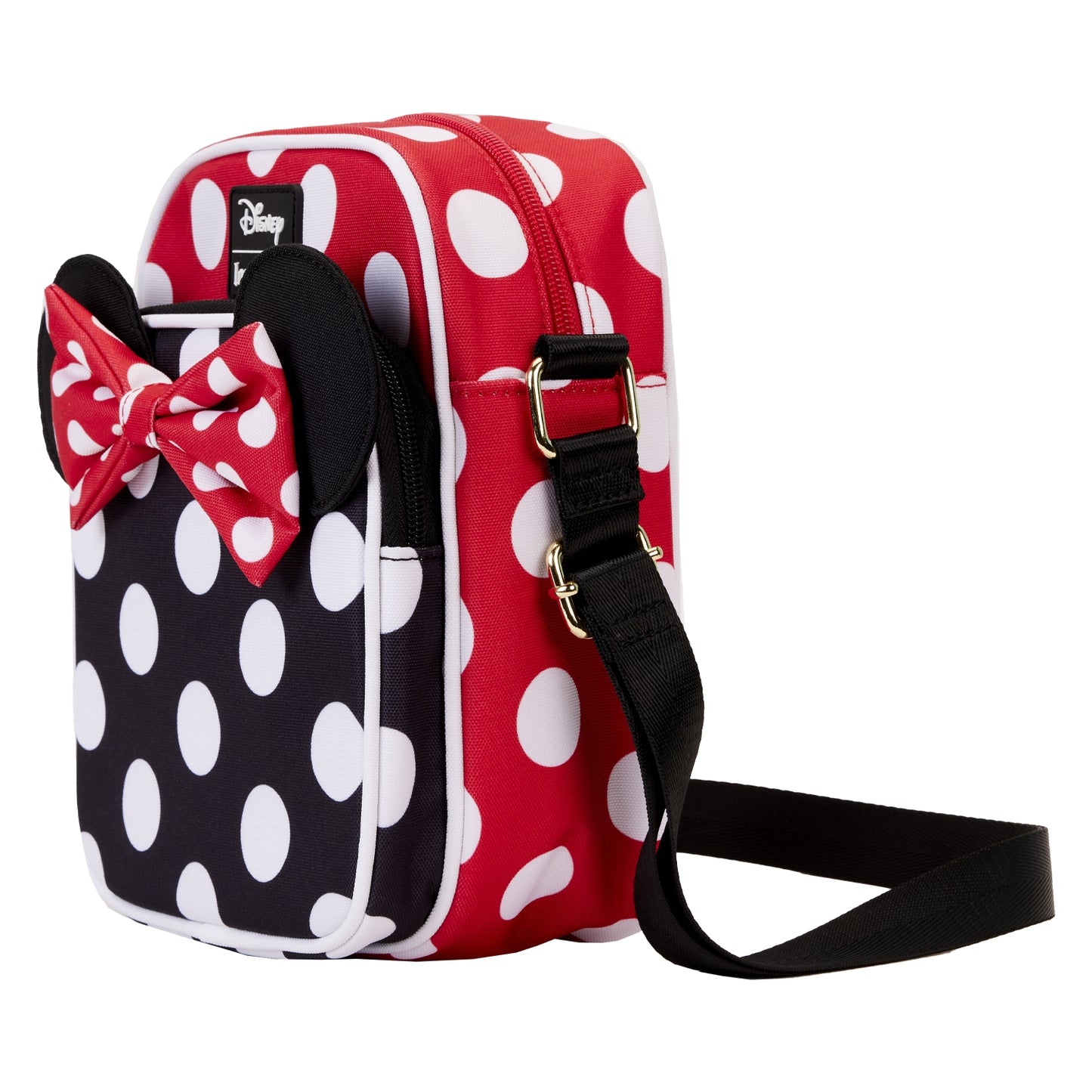 Loungefly Disney Minnie Mouse Rocks the Dots Classic Nylon Passport Crossbody Bag