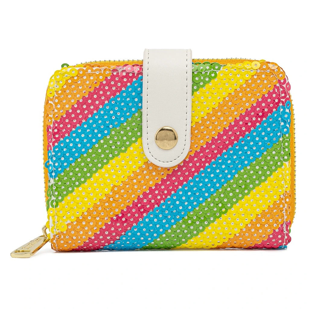 Loungefly Disney Sequin Rainbow Ziparound Wallet - Curacao