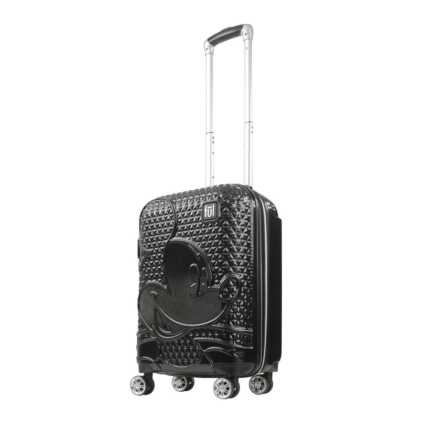 Disney Textured Mickey Mouse 21" Hardside Rolling Luggage - Black