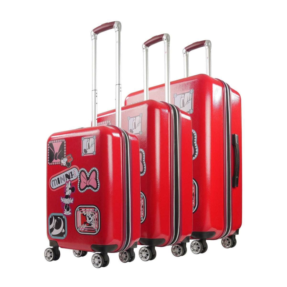 Disney Mickey Mouse Traveler Luggage - Red (Set of 3)