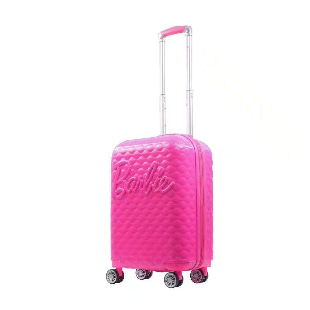 Ful Matel Barbie 22.5" 3D Quilted Carry-On Luggage - Pink