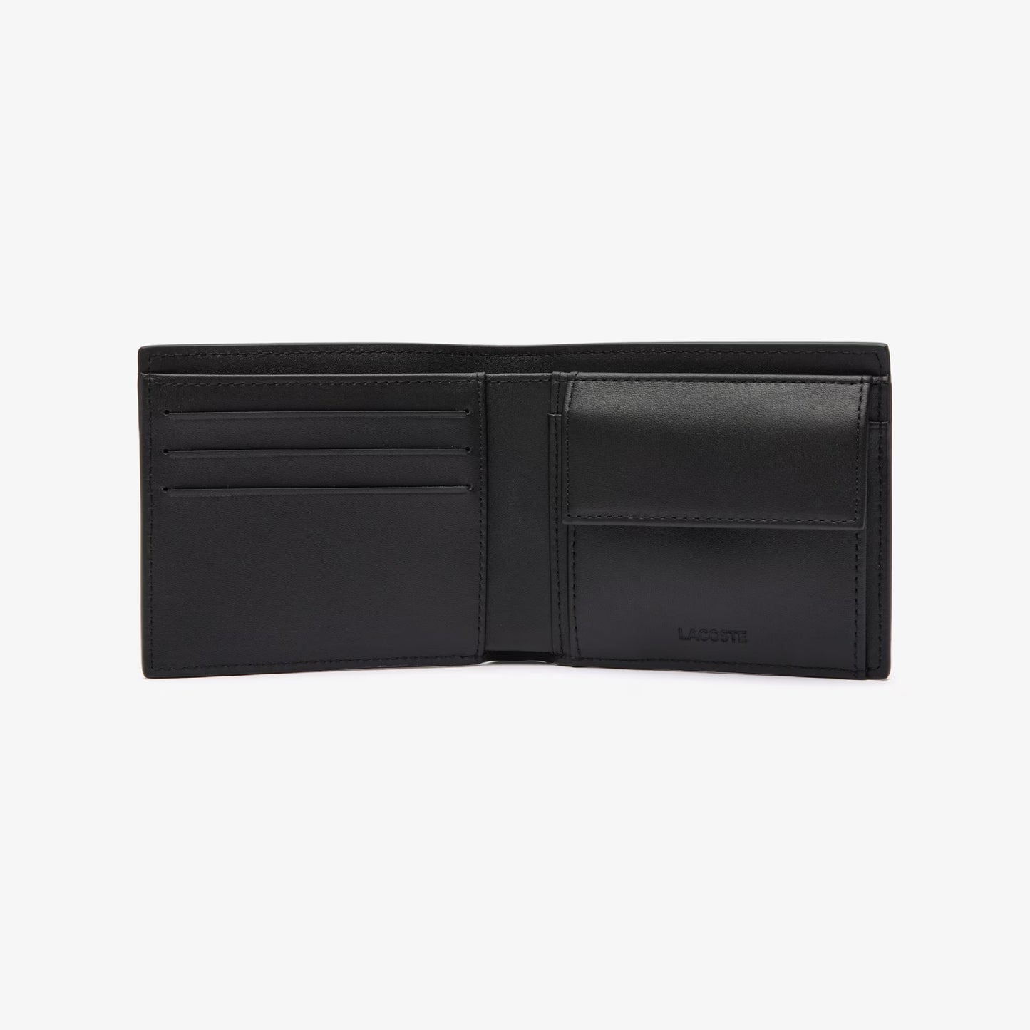 Lacoste Wallet and Polo Key Chain Gift Set - Black