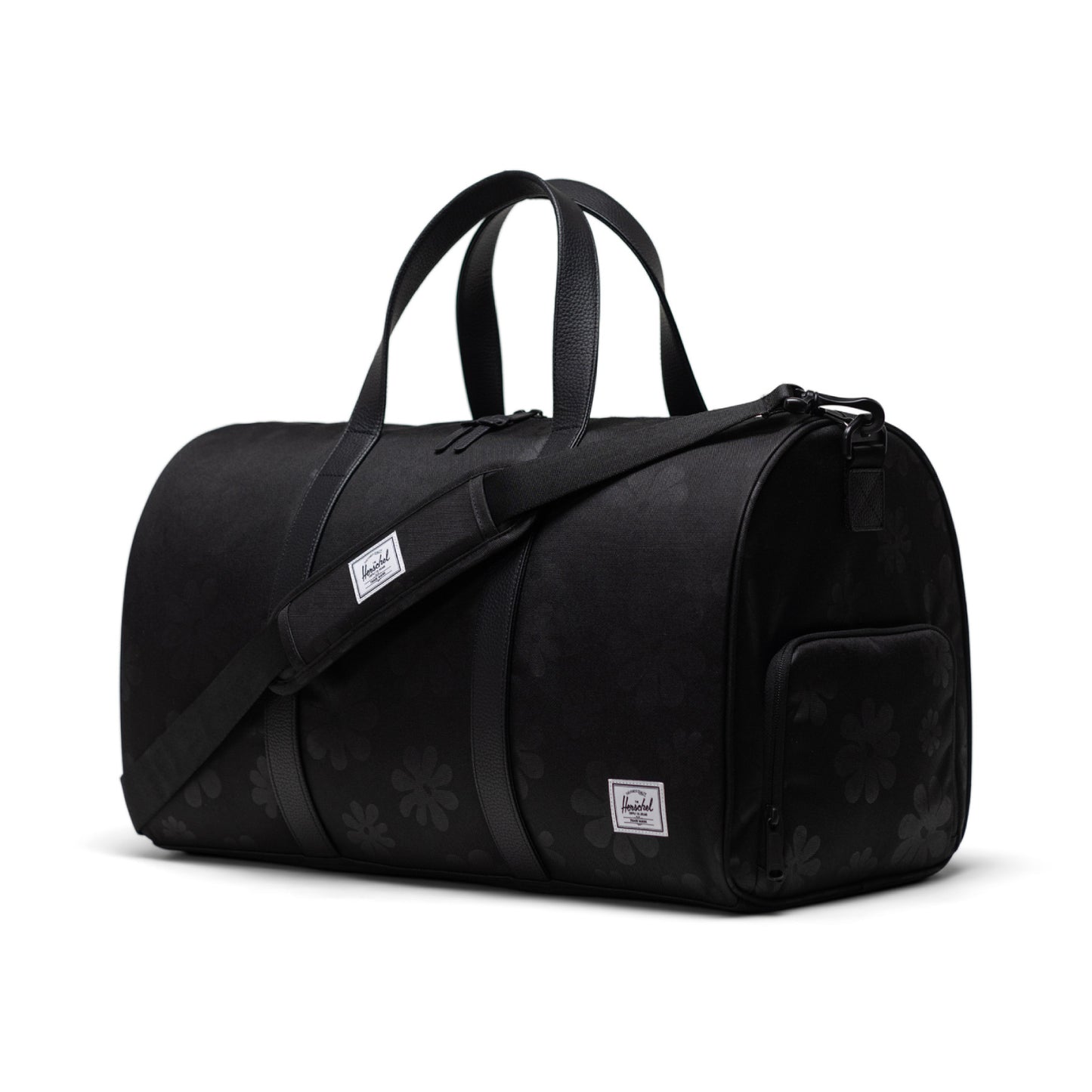 Bolsa de lona Herschel Novel de 43 l con diseño floral y color negro