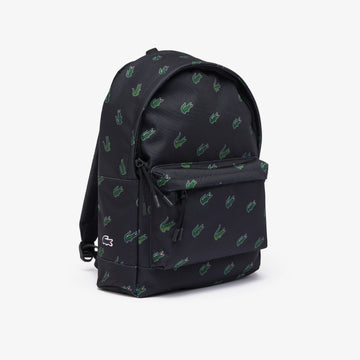 Lacoste Croc Print Backpack - Abimes (Blue)