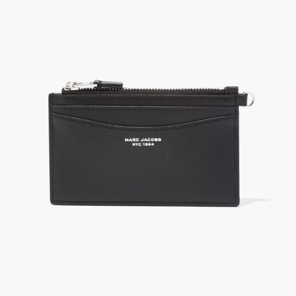 Marc Jacobs The Slim 84 3.5" Top-Zip Wristlet - Black