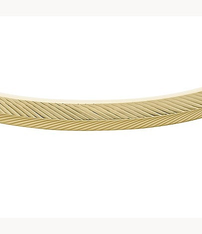 Pulsera Fossil Harlow Linear de acero inoxidable para mujer en tono dorado