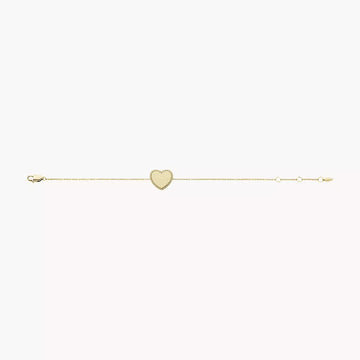 Pulsera Fossil Drew Station para mujer en baño de oro sobre acero inoxidable