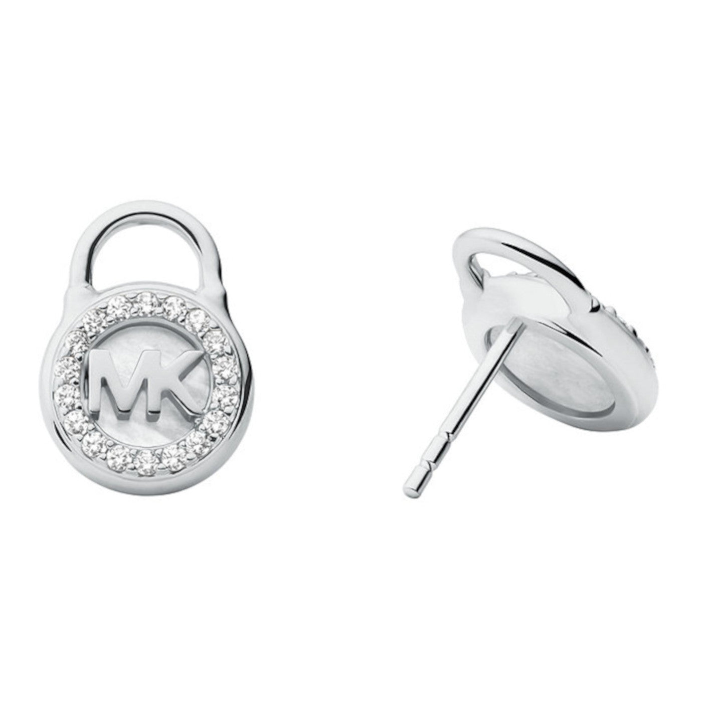 Pendientes con cierre de nácar para mujer de Michael Kors en plata de ley