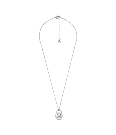 Collar con colgante de candado de madreperla para mujer de Michael Kors en plata de ley