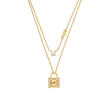 Michael Kors Women's Zirconia Necklace in Sterling Silver