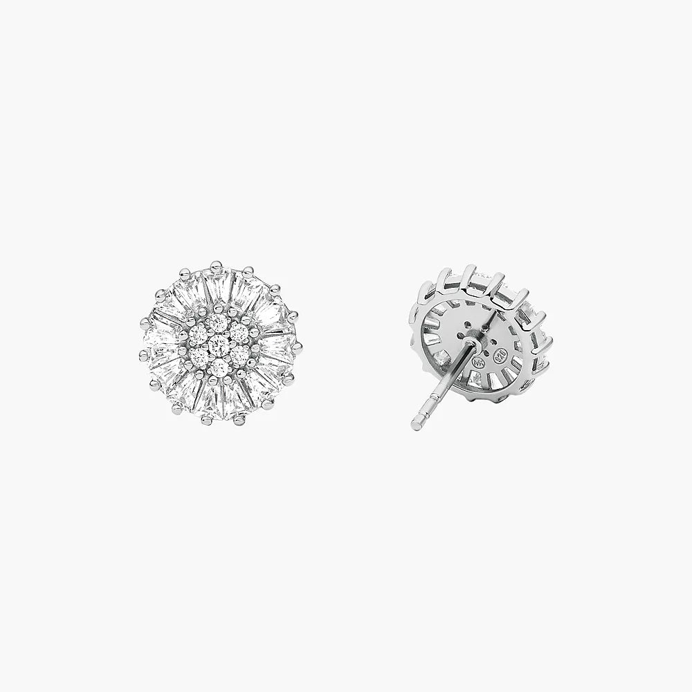 Michael Kors Women's Cubic Zirconia Stud Earrings in Sterling Silver